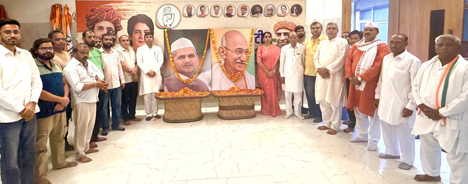 Gandhi-Shastri Jayanti पर Congress का कार्यक्रम, दीपक भाटी ने महापुरुषों को किया नमन